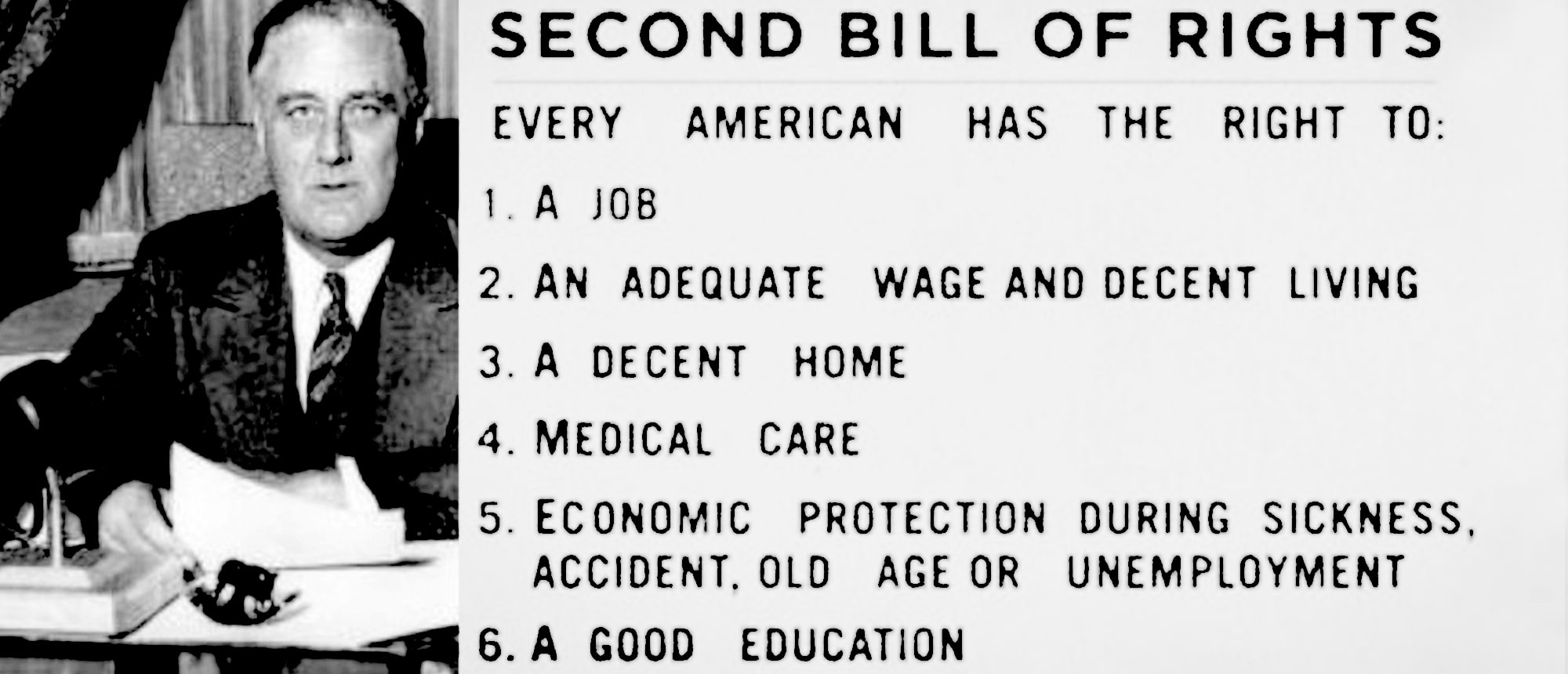 FDR's Second Bill Of Rights - Sanders Institute