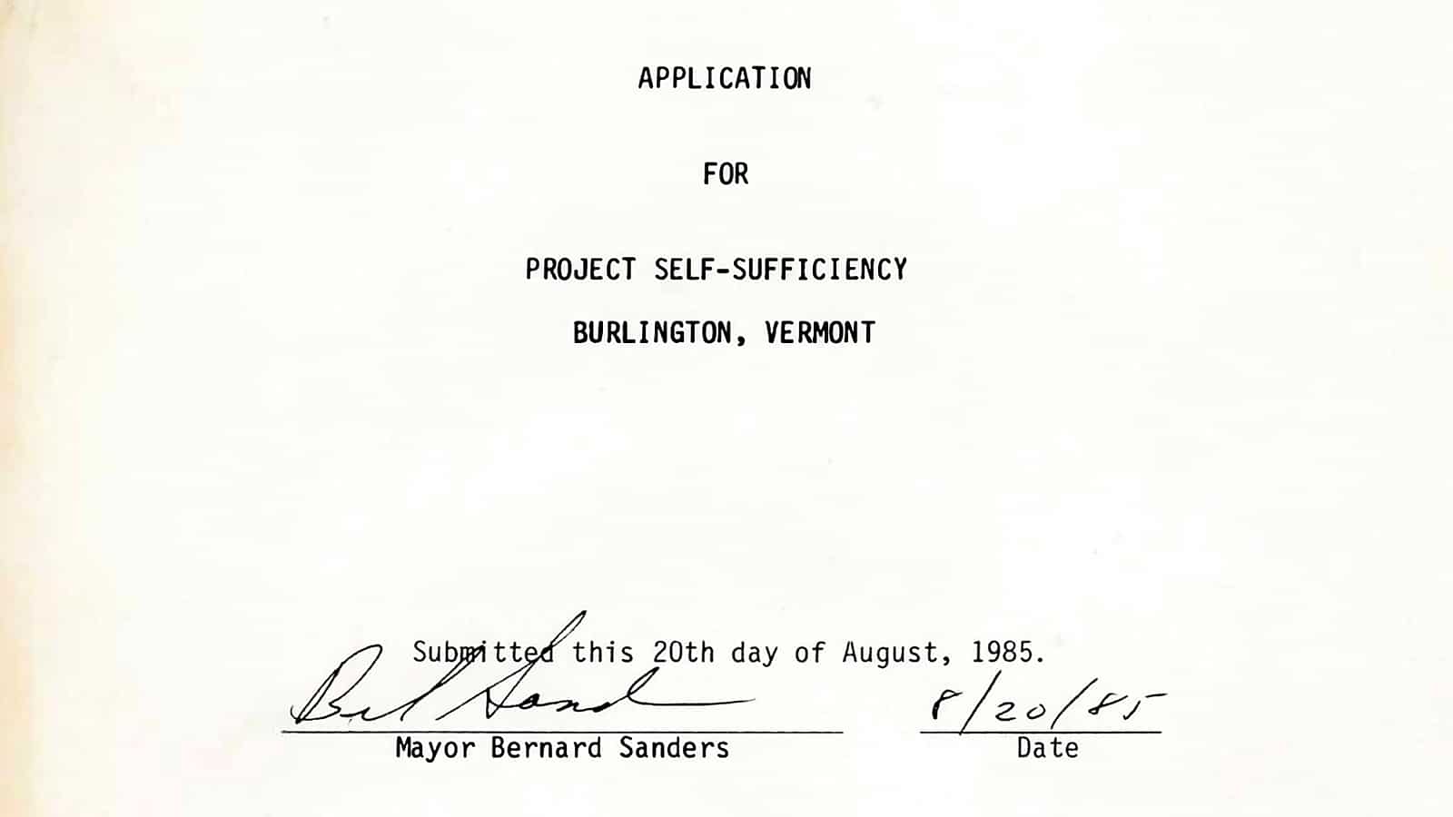 Mayor Bernie Sanders And CEDO Introduce “Project Self-Sufficiency” (PSS) For Single Parents