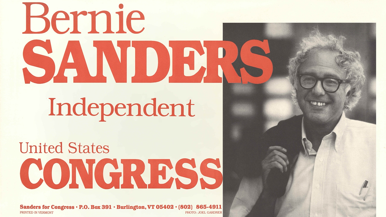 Bernie Sanders 1988 U.S. House Of Representatives Campaign