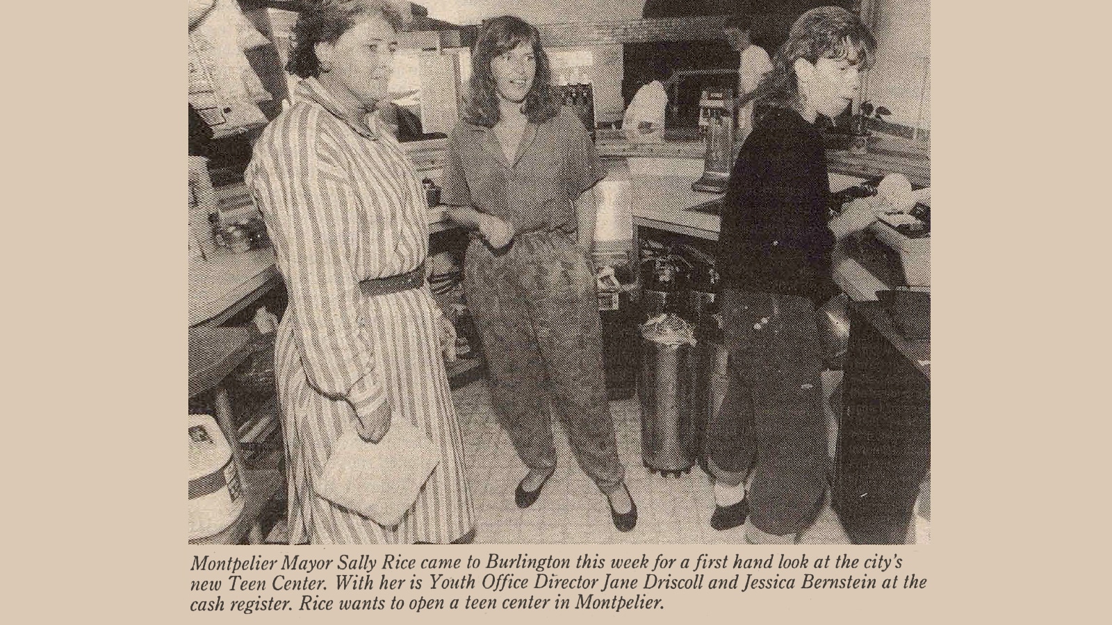 Mayor Bernie Sanders Founds The Mayor’s Youth Office; Appoints Jane O’Meara (Driscoll) Sanders As Founding Director