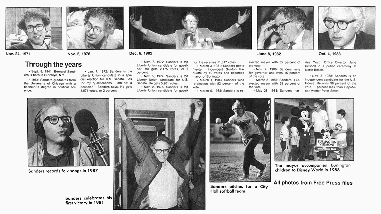 Bernie Sanders Mayoral Retirement, April 4, 1989